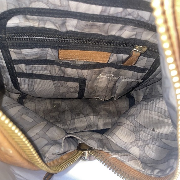 Aimee Kestenberg Tamitha Full Size Pebbled Leather Backpack Purse Carmel Brown - Picture 10 of 16